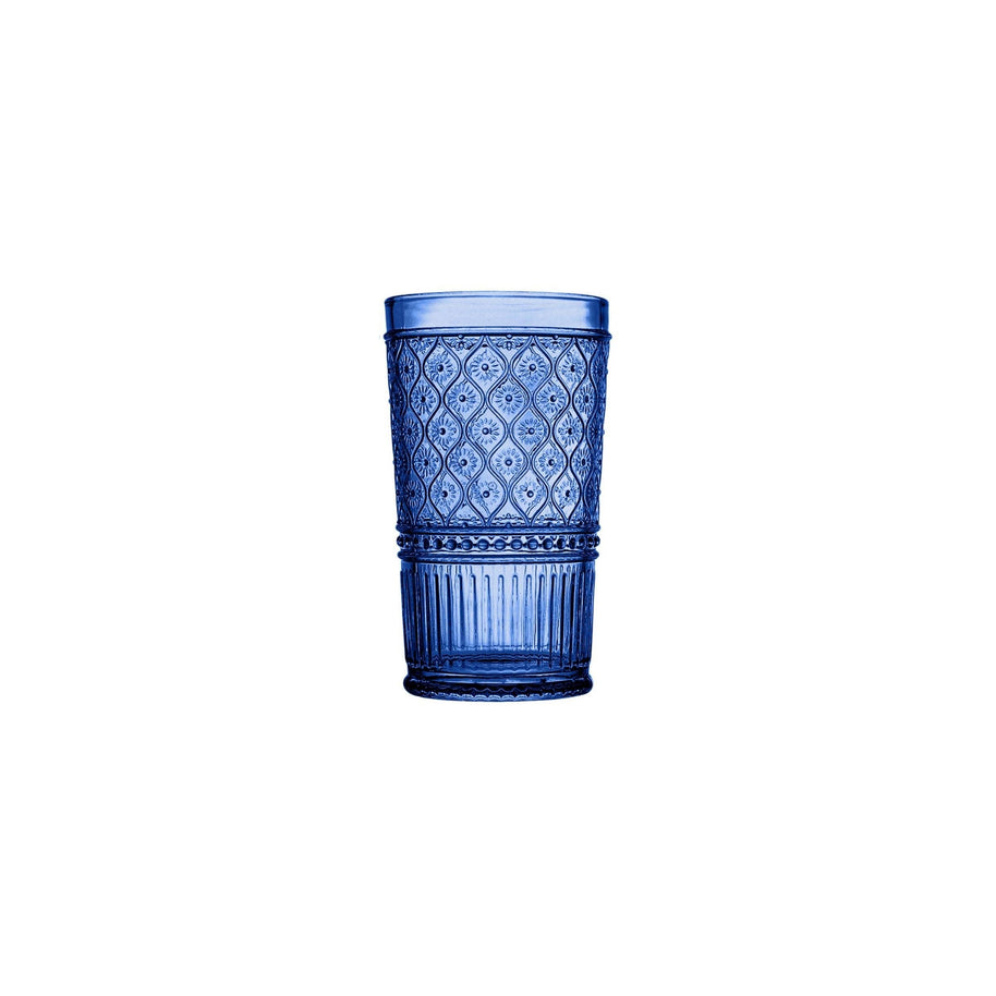 Claro Blue Highball, Set of 4