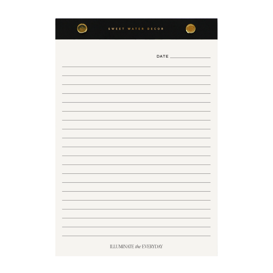 Gold Rivet Basic Notepad - Stationery & Gifts
