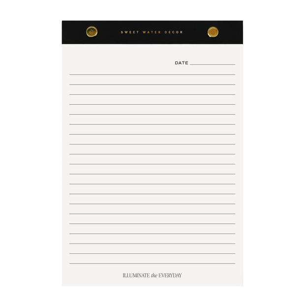 Gold Rivet Basic Notepad - Stationery & Gifts by Sweet Water Decor