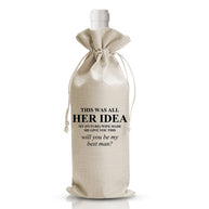 Wedding Wine Gift Bag